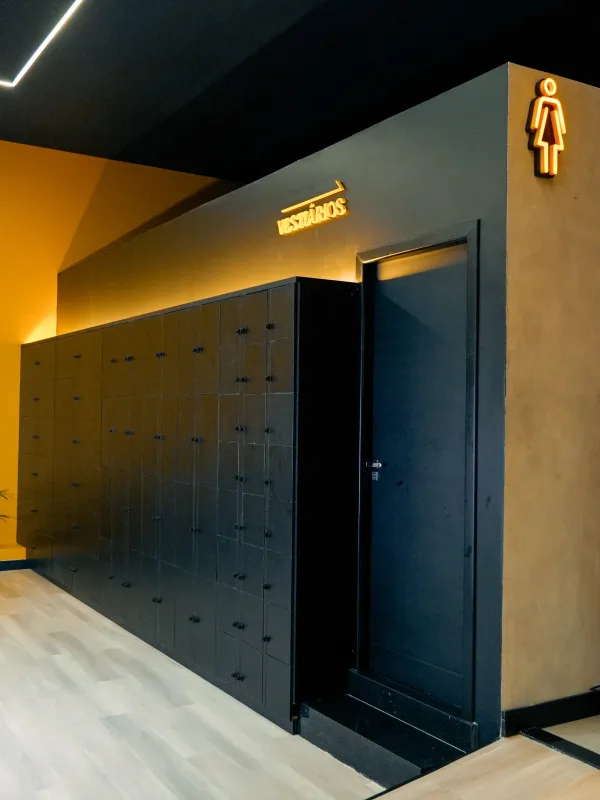 Armários rotativos do vestiário da A+ Fitness Premium